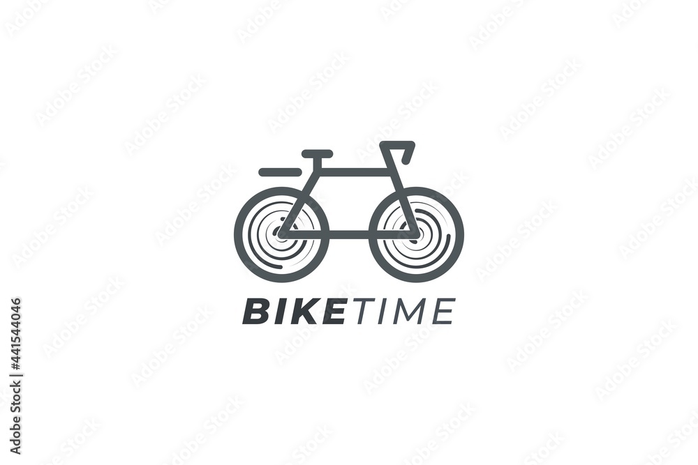 Simple and minimal line art bike logo for business Simple and minimal line art bike logo for business