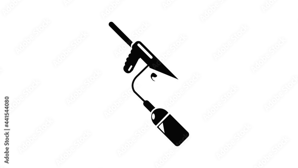 Paintball gun charging icon animation simple best object on white Paintball gun charging icon animation simple best object on white