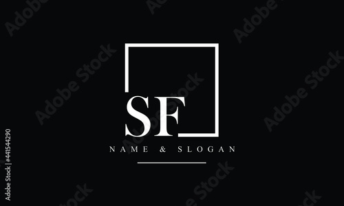 SF, FS, S, F abstract letters logo monogram
