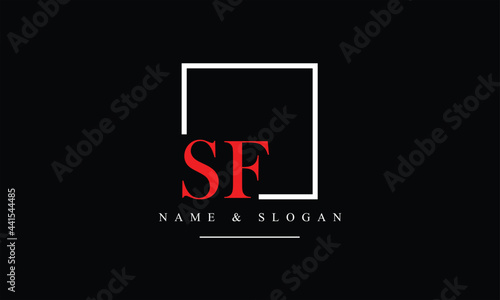 SF, FS, S, F abstract letters logo monogram