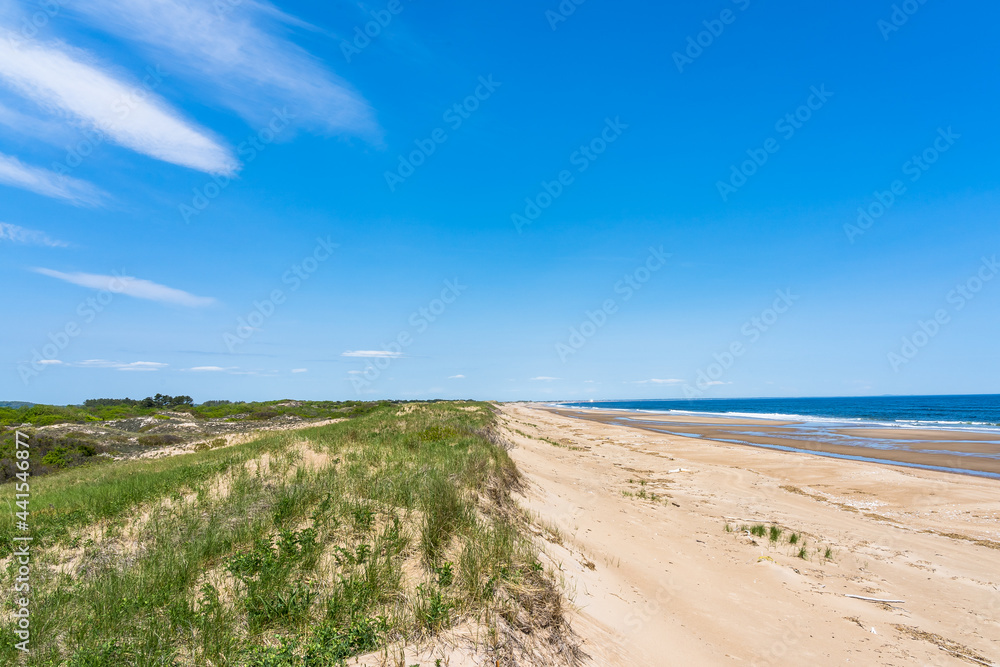 Abandoned beach on the shores of the Atlantic Ocean. Massachusetts, USA Abandoned beach on the shores of the Atlantic Ocean. Massachusetts, USA