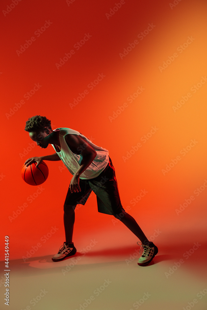 Studio Shot Of Basketball Player In The Studio Studio Shot Of Basketball Player In The Studio