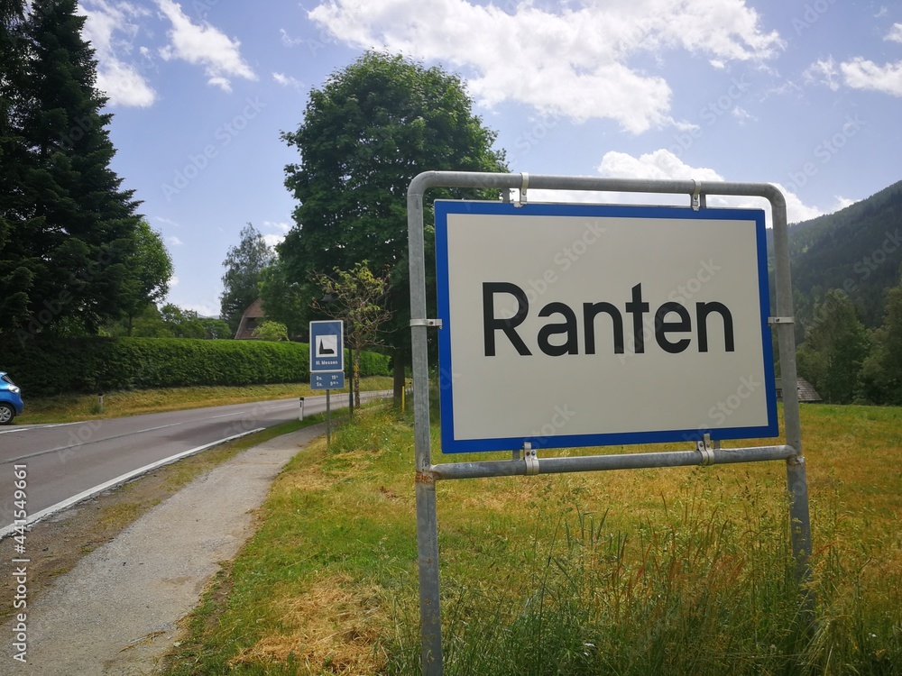 Ranten, Ortstafel