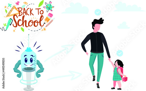 back to school 2021 children and parents vaccinated