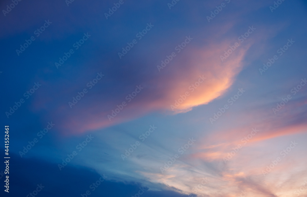 Obraz premium sunset sky with clouds