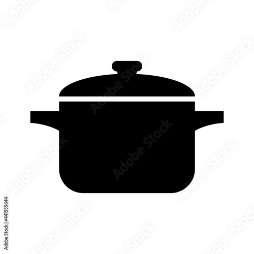 kitchen boiling pan icon vector