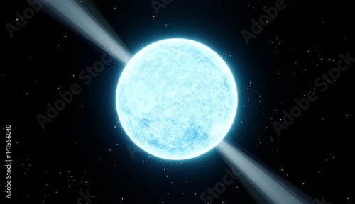 Pulsar, neutron star photo