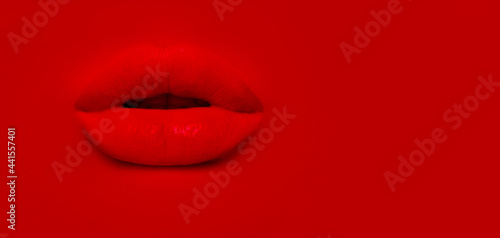 Fototapeta Closeup Red Lips