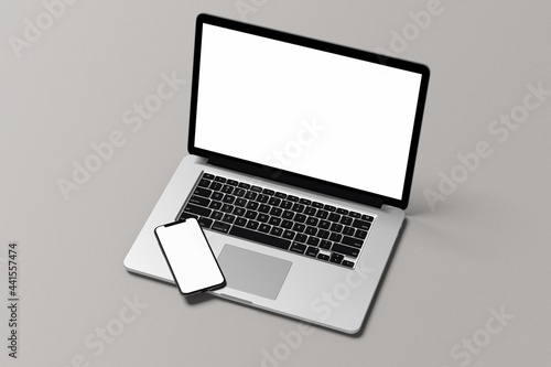 Laptop And Smartphone Screen