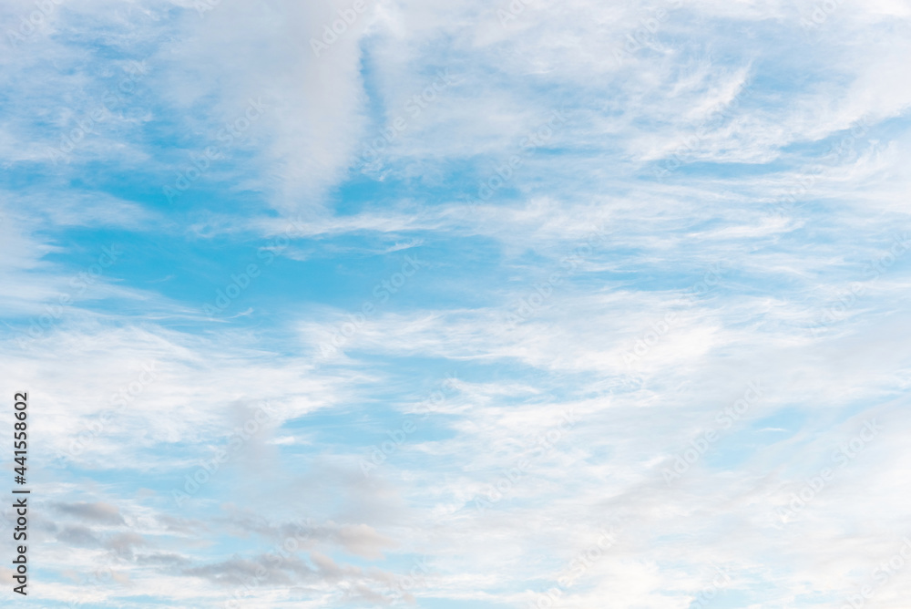 Abstract blue sky with clouds no focus blurred background wallpaper Abstract blue sky with clouds no focus blurred background wallpaper
