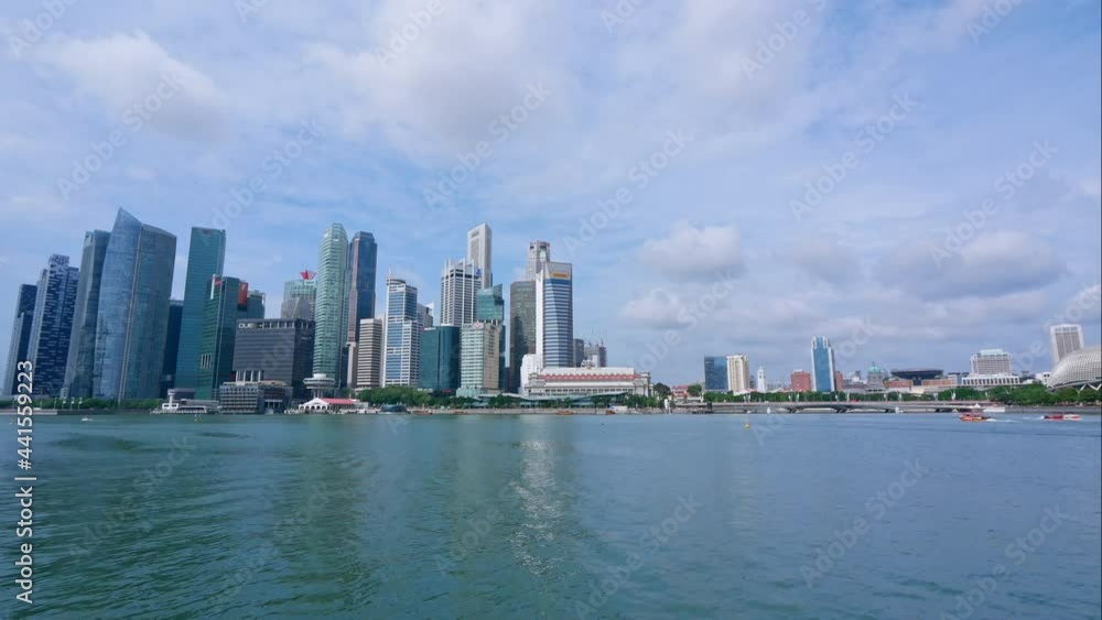 Beautiful Time lapse Singapore city skyline Beautiful Time lapse Singapore city skyline