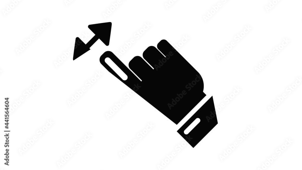 Cursor motion icon animation simple best object on white Cursor motion icon animation simple best object on white