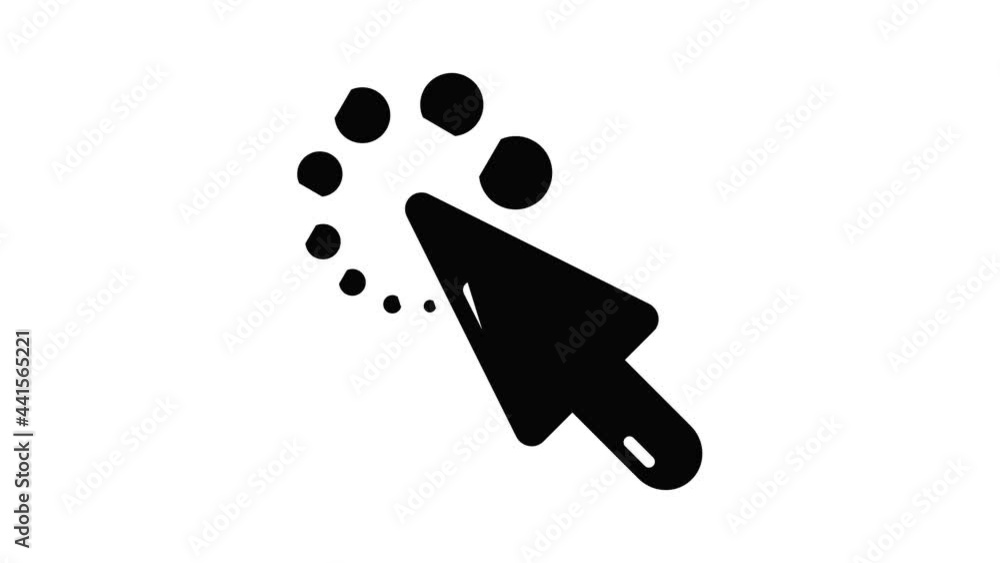 Cursor loading icon animation simple best object on white Cursor loading icon animation simple best object on white