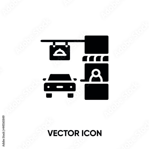 Car thru vector icon . Modern, simple flat vector illustration for website or mobile app.Car through  symbol, logo illustration. Pixel perfect vector graphics	