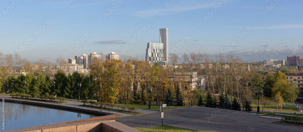 Obraz premium View of Moscow from Poklonnaya Gora