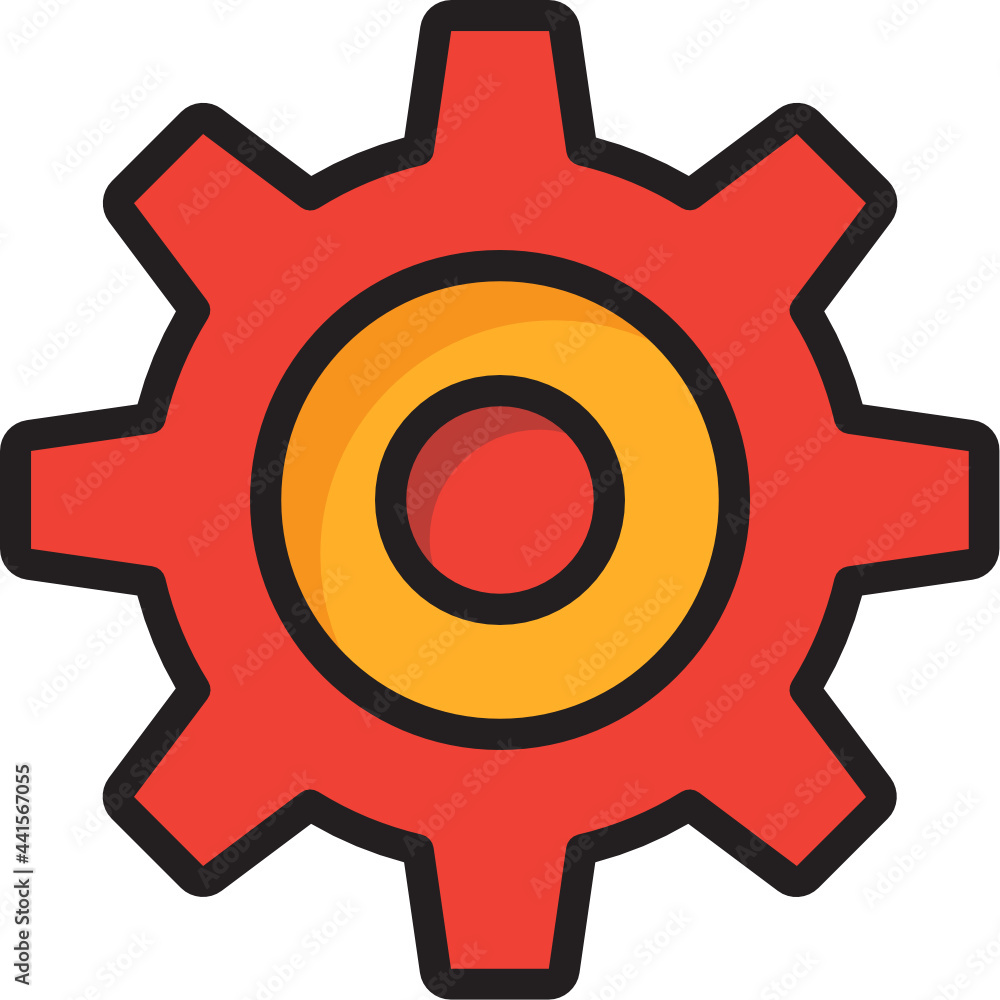 gear color outline icon gear color outline icon