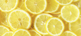 Lemon slice background material. レモンスライスの背景素材