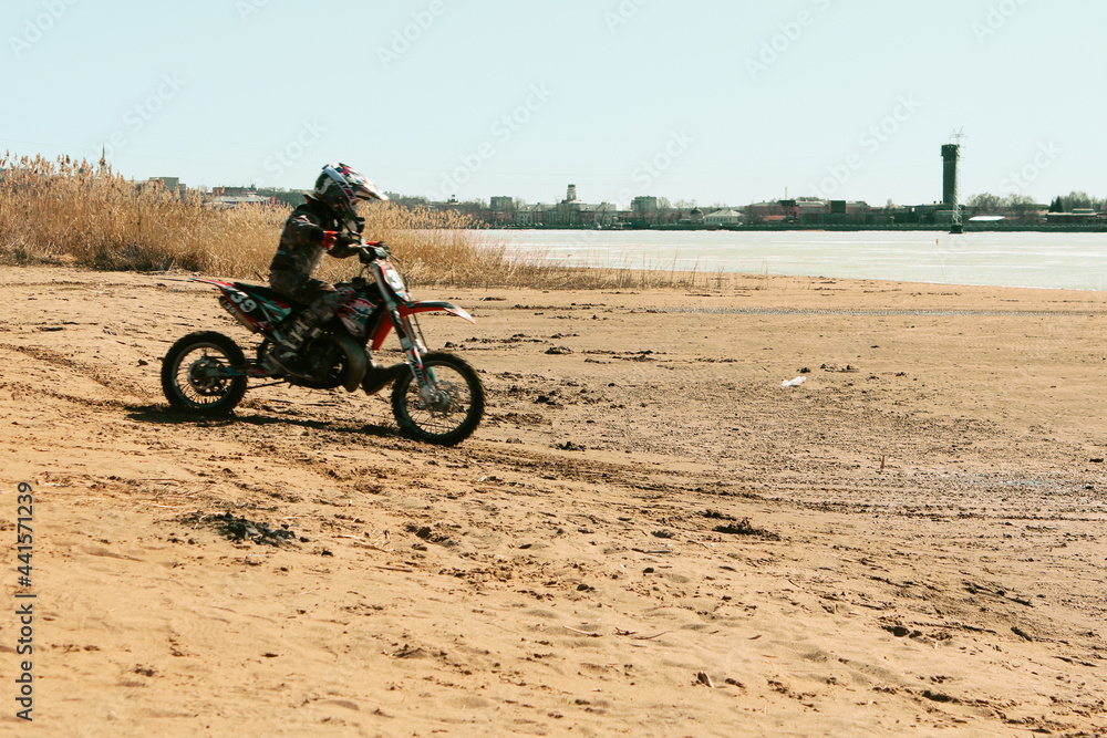 quad bike on the beach