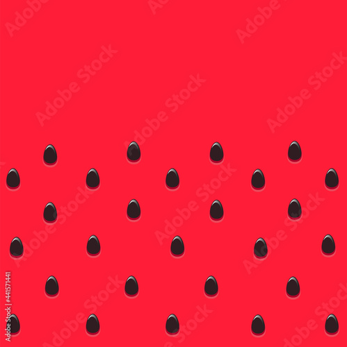 Watermelon pulp with bones.The pattern. Summer vector image. Art & Illustration