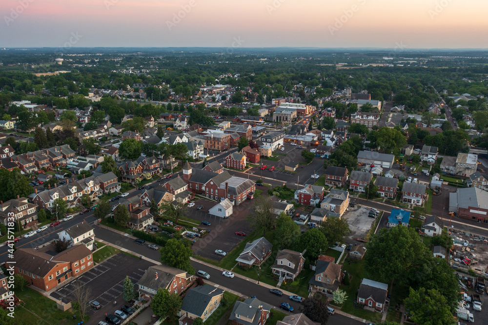 Aerial Landscape of Souderton Pennsylvania 