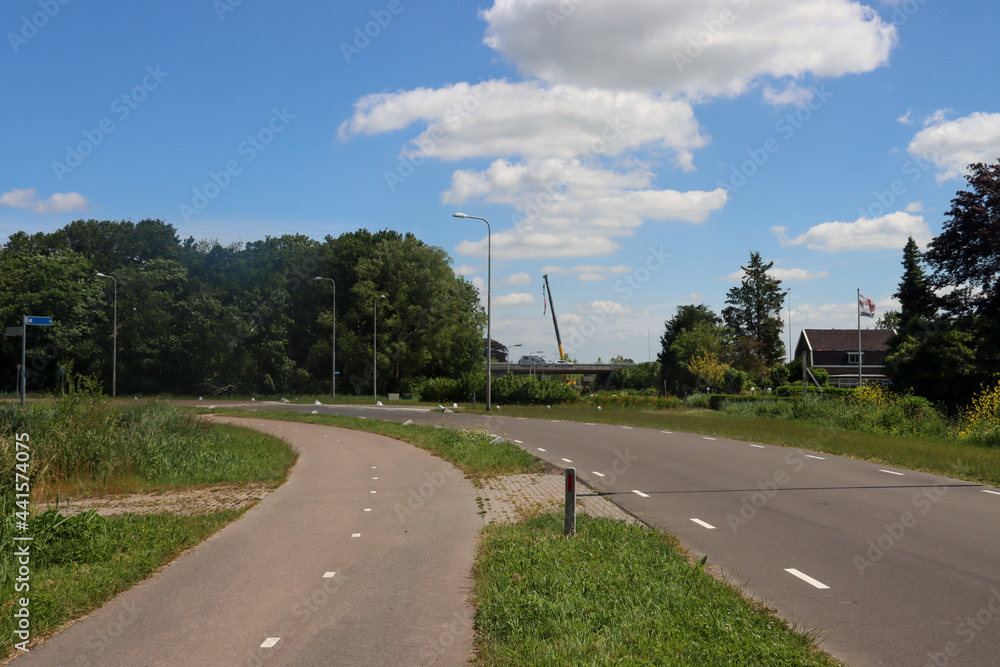 The lowest polder in the Netherlands Zuidplaspolder between Gouda and Rotterdam