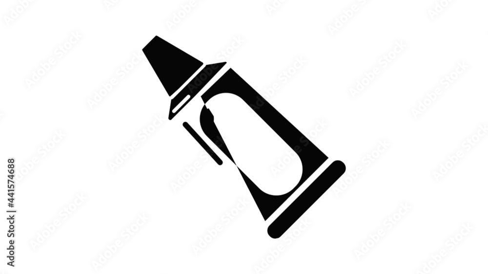 Toothpaste tube icon animation simple best object on white Toothpaste tube icon animation simple best object on white