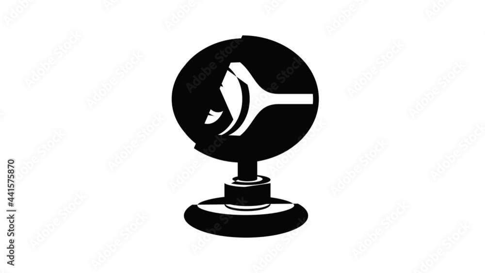 Web camera icon animation simple best object on white Web camera icon animation simple best object on white