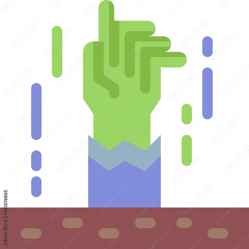 Obraz premium zombie flat icon