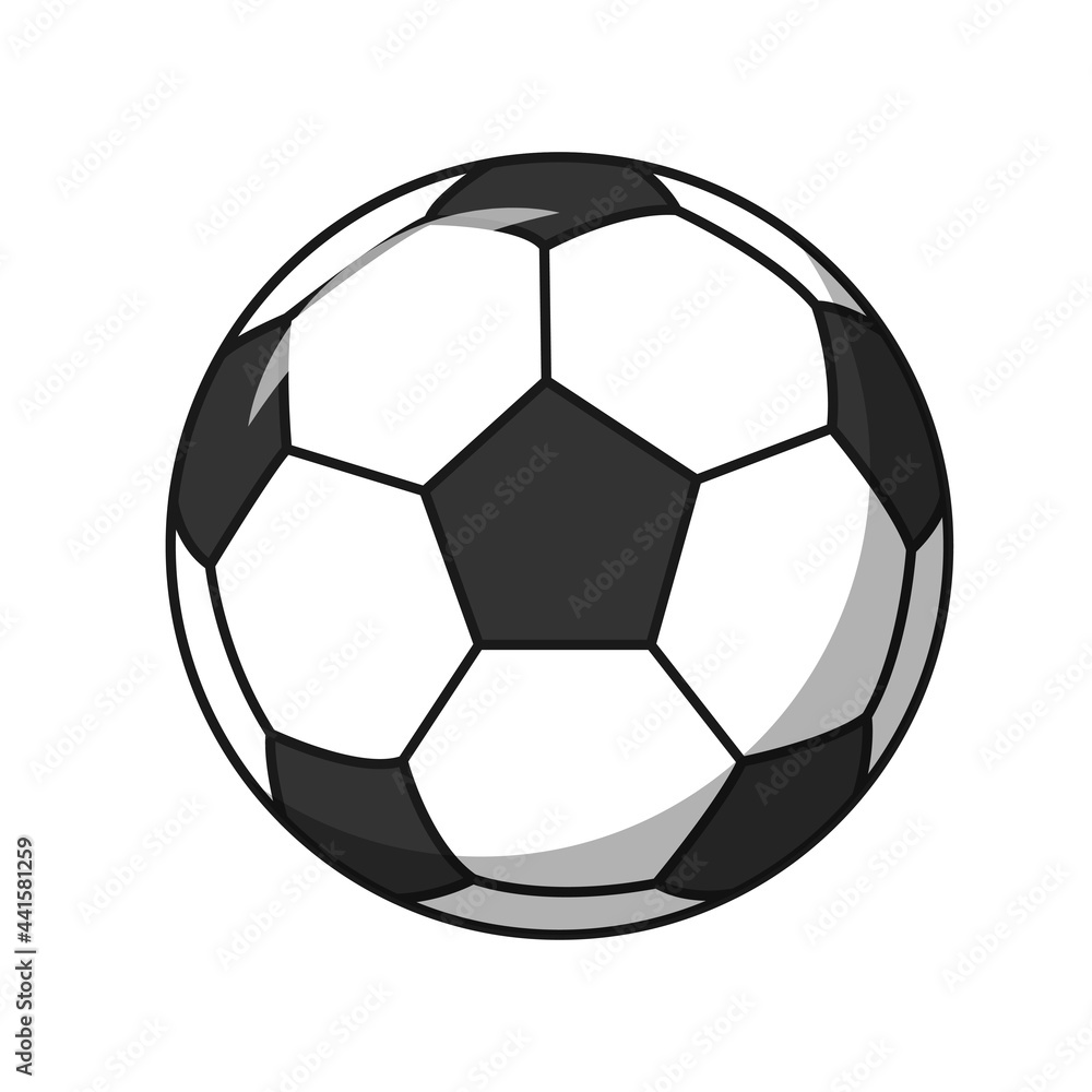 Football icon in flat style isolated on white background. Sport and fitness symbol stock vector illustration. Football icon in flat style isolated on white background. Sport and fitness symbol stock vector illustration.