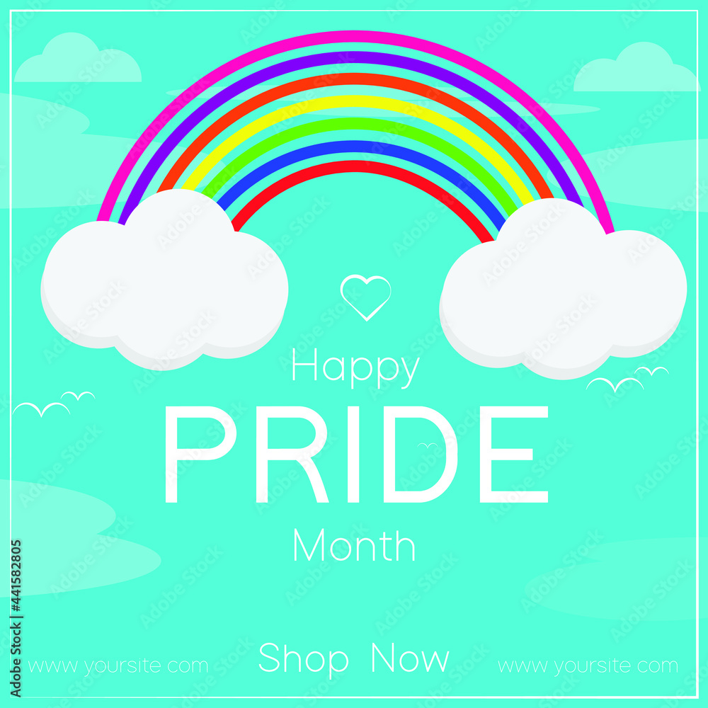 Happy Pride Month Banner For Social Media Happy Pride Month Banner For Social Media