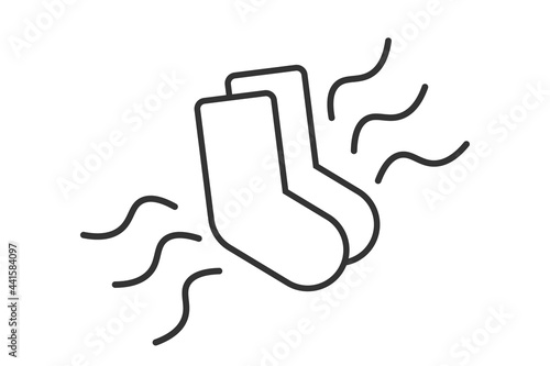 臭い靴下　ベクターイラスト