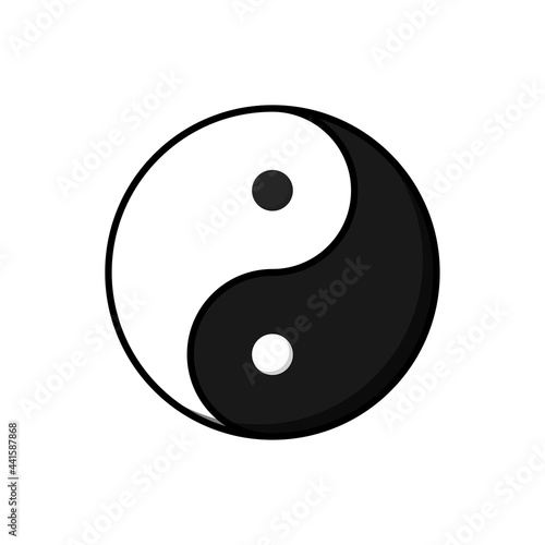 Yin Yang symbol with transparent background