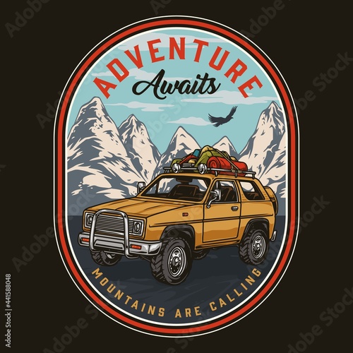 Adventure time vintage colorful print