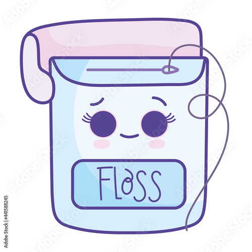 kawaii floss dental cute