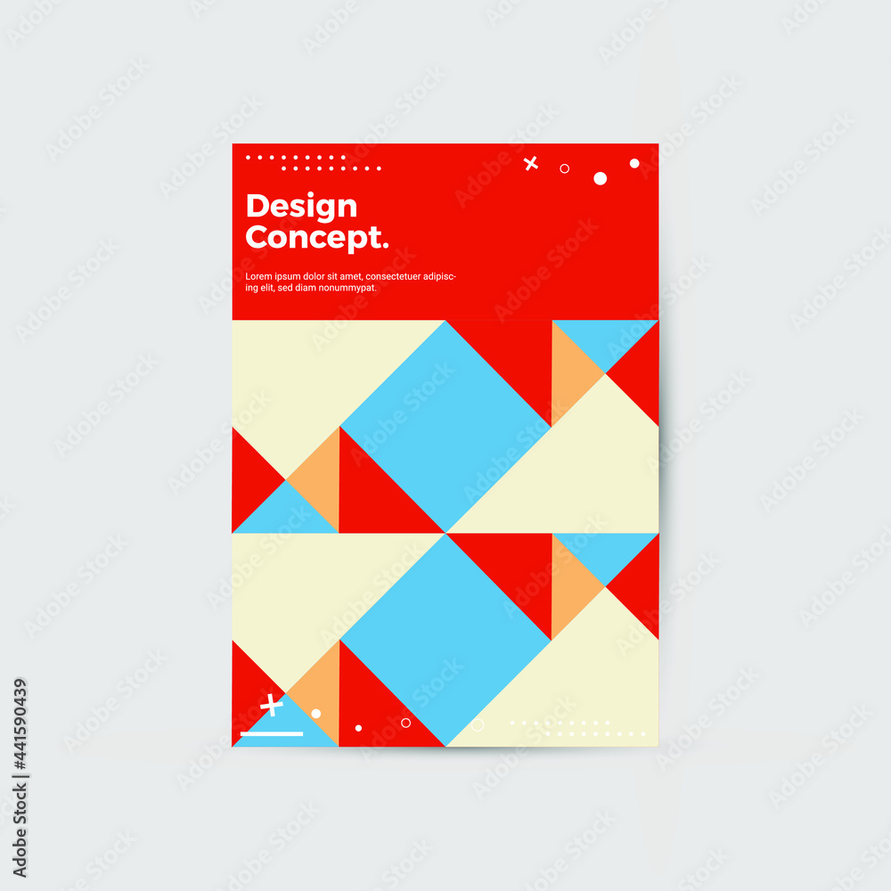 Modern abstract geometric design layout. Company identity brochure template. EPS10. Business presentation vector. A4 vertical orientation front page mock up. Modern abstract geometric design layout. Company identity brochure template. EPS10. Business presentation vector. A4 vertical orientation front page mock up.
