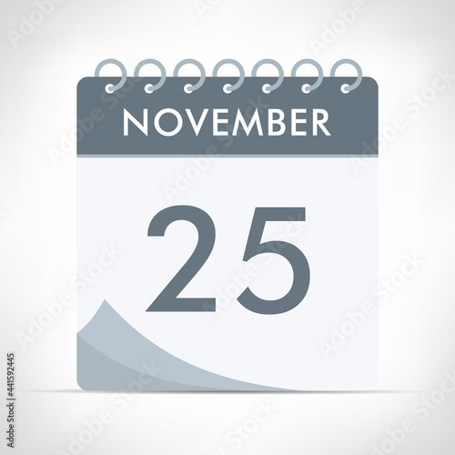 November 25 - Calendar Icon