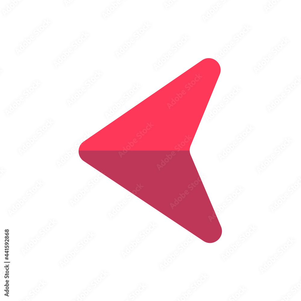 Business arrow. Red arrow pointing down. business financial loss graph concept Business arrow. Red arrow pointing down. business financial loss graph concept