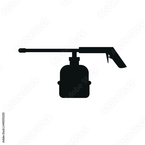 Air compressor object icon on white background