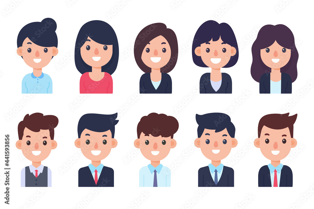 The staff are dressed politely. Business men and women. job application concept The staff are dressed politely. Business men and women. job application concept