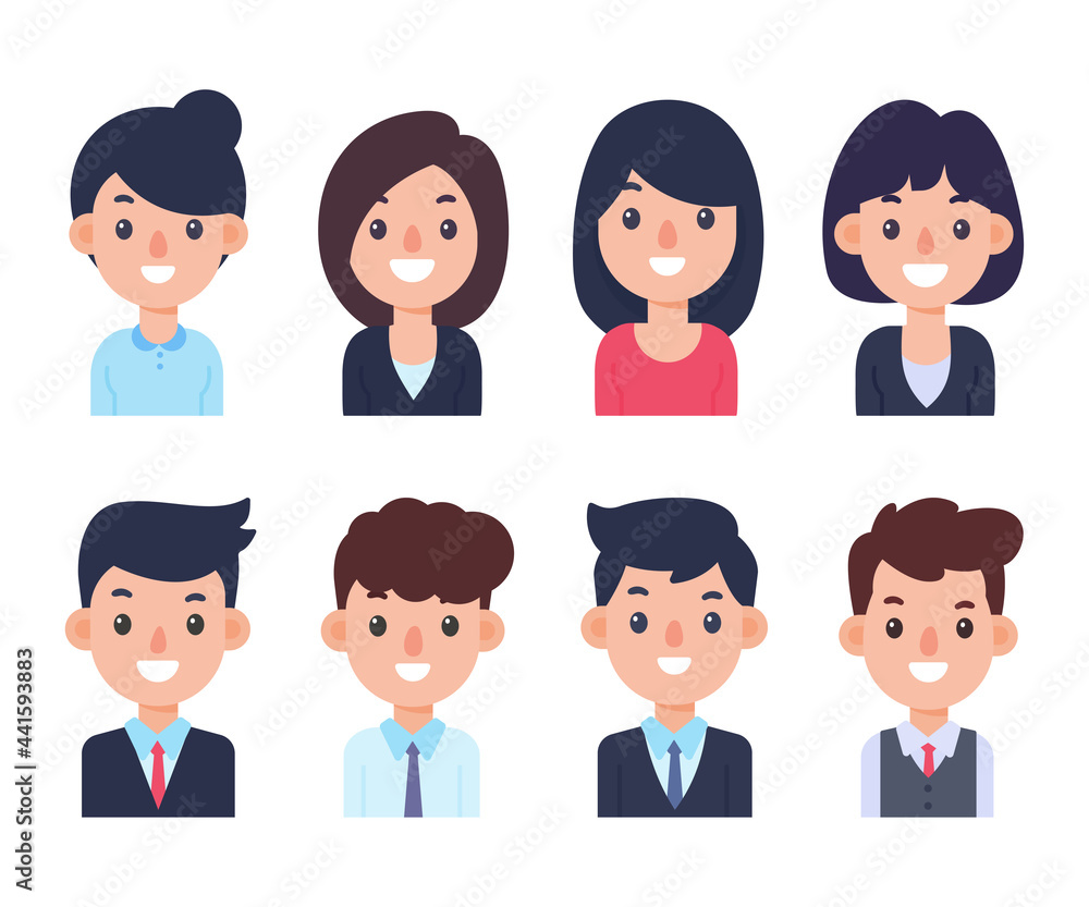 The staff are dressed politely. Business men and women. job application concept The staff are dressed politely. Business men and women. job application concept