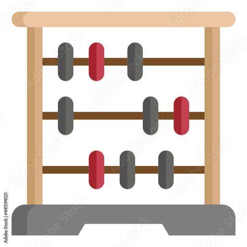 abacus flat icon