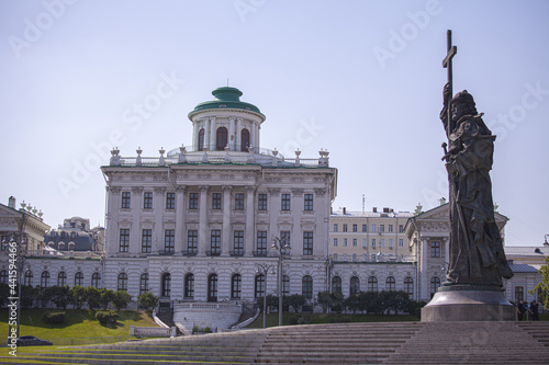 Photography pashkov's house next to prince vladimir in moscow