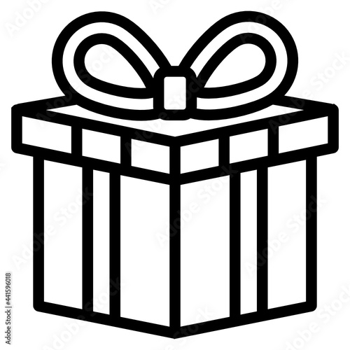 giftbox line icon