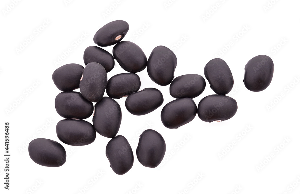 black beans isolated on a white background black beans isolated on a white background