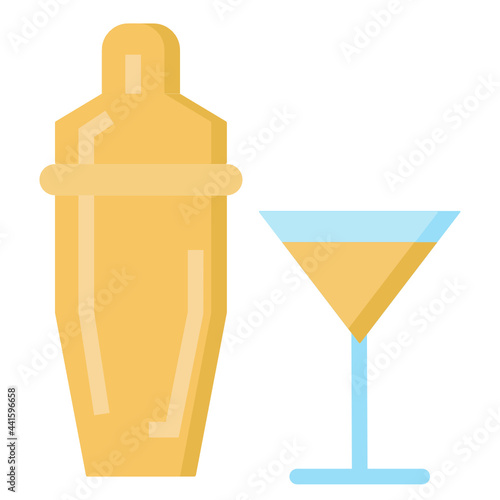 shaker flat icon