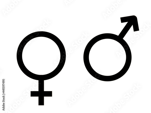 male and female symbols, Illustration image