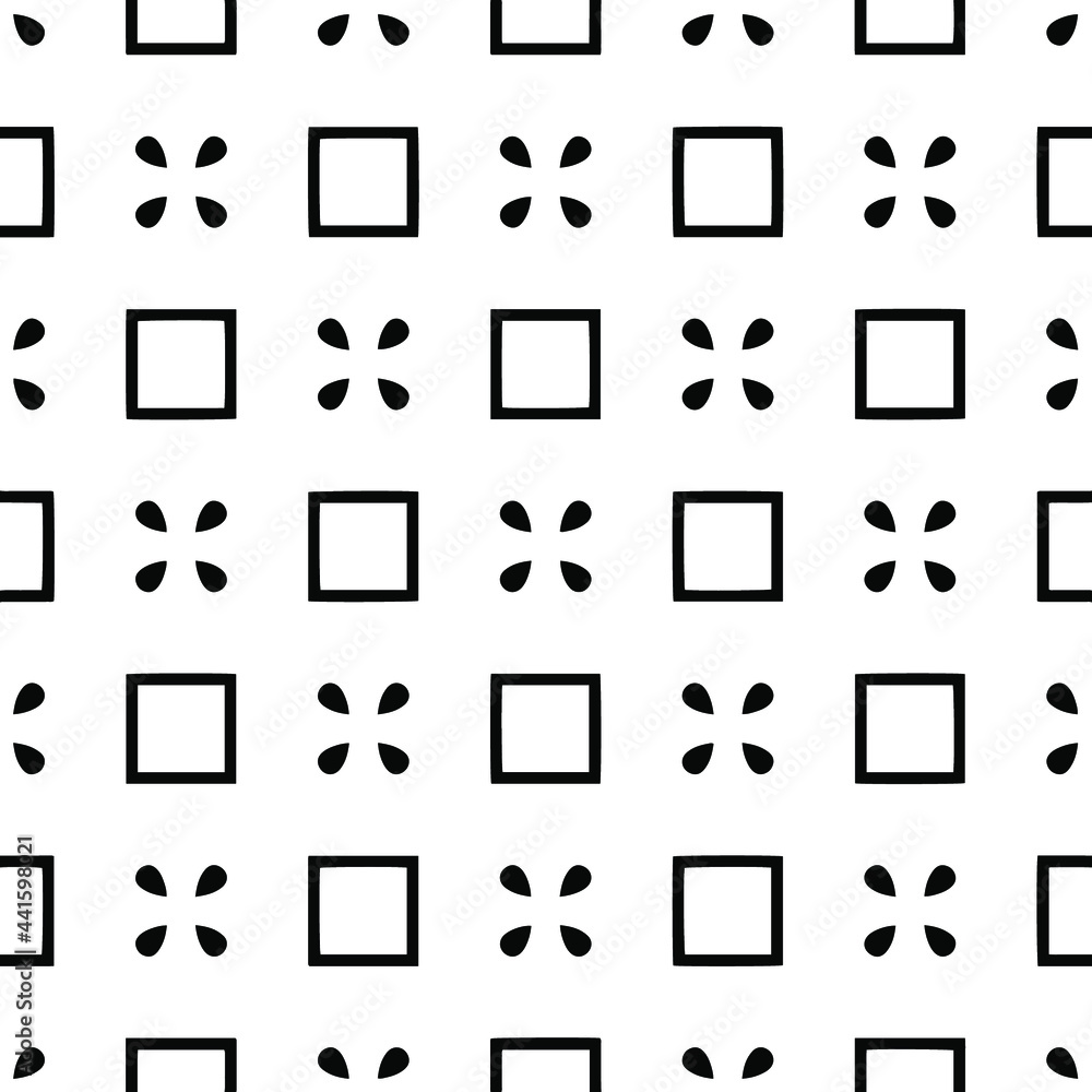 floral seamless pattern background.Geometric ornament for wallpapers and backgrounds. Black and white pattern. floral seamless pattern background.Geometric ornament for wallpapers and backgrounds. Black and white pattern.