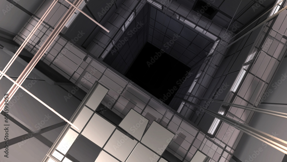 Obraz premium Sci-Fi 吹き抜け