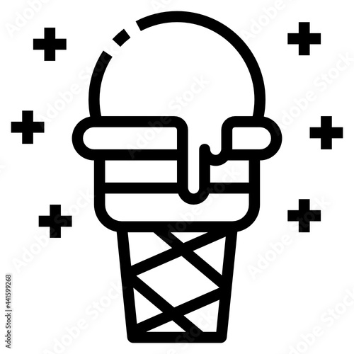 icecream line icon