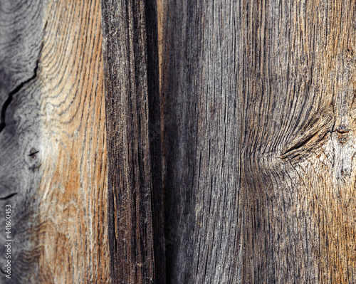 background of old dried boards treated wood